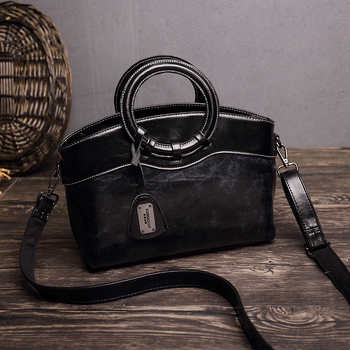 Citi Paul jesensko-zimska torbica s kružnim prstenom, gornja ručka i crossbody, vintage minimalistički stil za žene