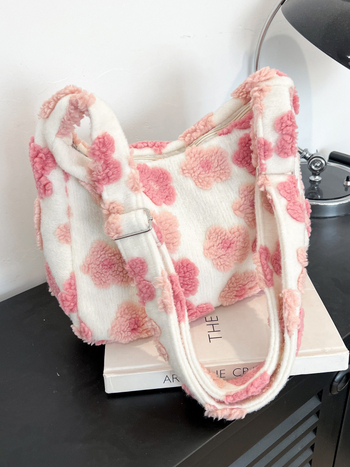 Jesen 2024 Torba od pliša za žene – svakodnevna, moderna, minimalistička torba za rame i crossbody
