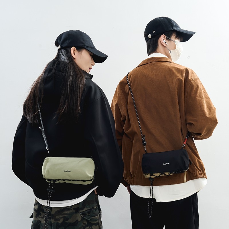 Ženska crossbody torbica od najlona, mala kvadratna torba u japanskom street stilu, 2025