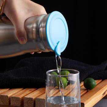 Ceainic din oțel inoxidabil pentru apă rece, 1,0 L, design cu un singur strat – pentru sucuri, băuturi și ceai