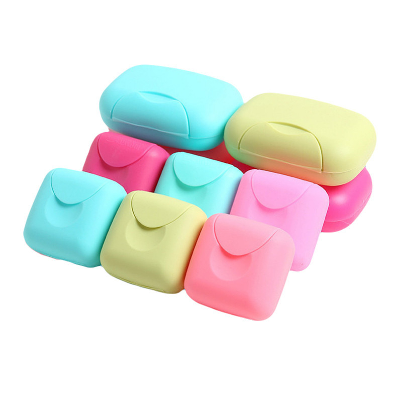 Cutie din plastic pentru săpun de călătorie, cu lacăt, cutiuță de săpun portabilă, etanșă, cu capac, rezistentă la apă