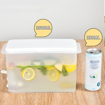 Ceainic rece cu robinet – capacitate mare pentru ceai de fructe și apă cu lămâie, utilizare de vară