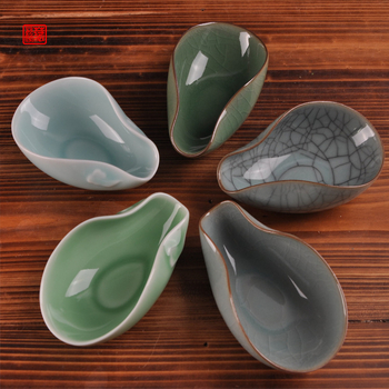 Set accesorii Gongfu pentru ceremonia ceaiului din porțelan Celadon, cu logo