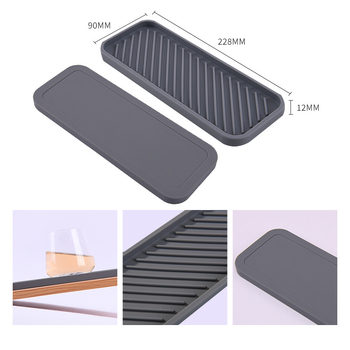 Suport pentru săpun din silicon, dreptunghiular, tavă de depozitare pentru bucătărie, pentru călătorii