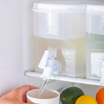 Carafă din plastic pentru apă rece, cu capac și pahar de măsurare, capacitate mare, rezistentă la căldură, pentru ceai și sucuri