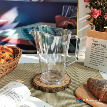 Cană PC cu mâner – recipient transparent pentru apă rece, suc și băuturi, shaker fără capac, rezistent la căderi