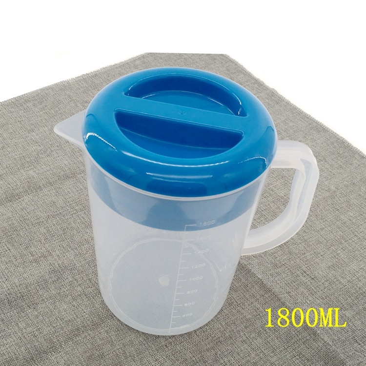 Sticlă din plastic pentru apă rece, cu scară de măsurare, capacitate mare 2000 ml, PP