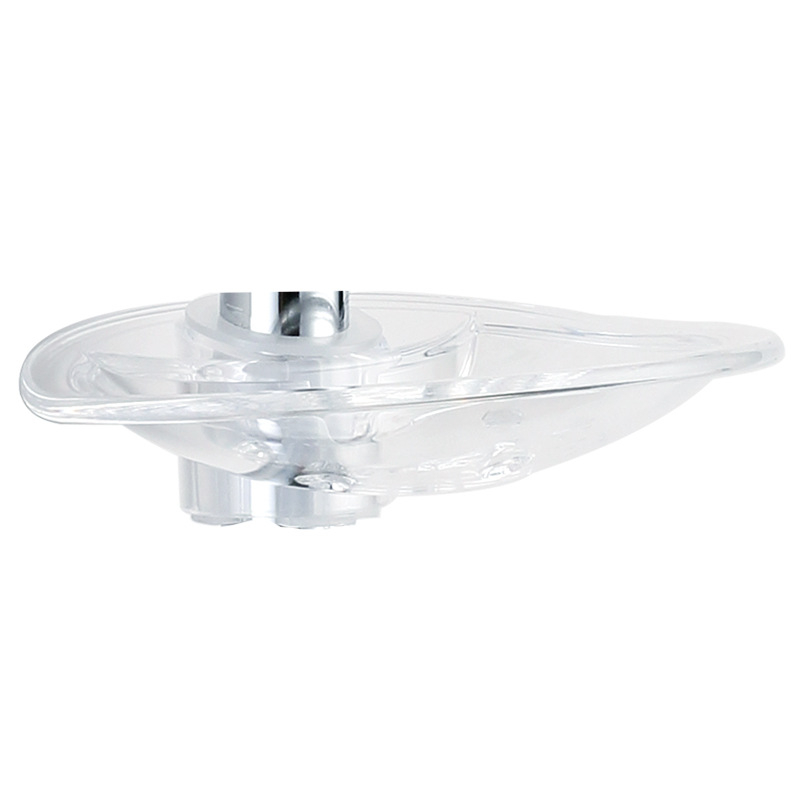 Cutie de săpun acrilică pentru duș cu tijă de ridicare, suport oval pentru săpun și raft din plastic pentru baie; tub rotund Ø25 mm