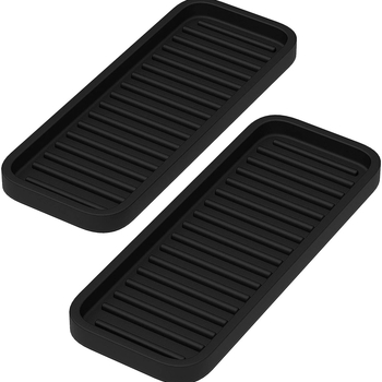 Tavă de drenaj din silicon pentru bucătărie și baie, covoraș de uscare pentru vase și săpunieră