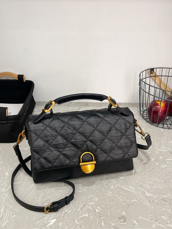 Ženska PU torba s dijamantnim uzorkom, 2026 nova moda s izvezenim nitima, svakodnevna crossbody torba