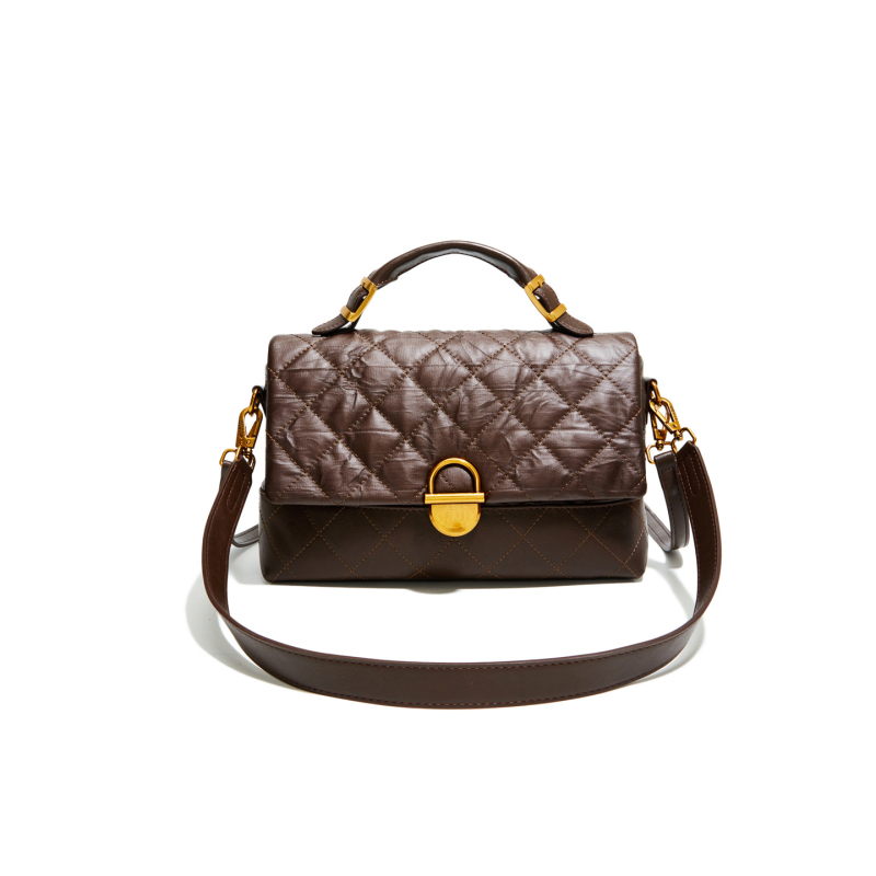 Ženska PU torba s dijamantnim uzorkom, 2026 nova moda s izvezenim nitima, svakodnevna crossbody torba