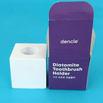 Suport cub din diatomit pentru periile de dinți, uscare și absorbție a umezelii, accesoriu pentru baie