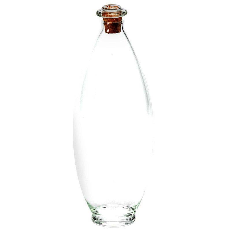 Sticlă din sticlă pentru infuzare la rece a ceaiului verde cu flori, infuzor de ceai transparent, sticlă de apă creativă în stil vază, rezistentă la căldură, sticlă de vin goală, îngroșată