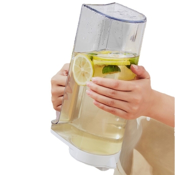 Sticlă de apă rece pentru uz casnic, cu capacitate mare și gură largă, rezistentă la temperaturi înalte, capac etanș cu filet, potrivită pentru sucuri, lapte, ceai și apă rece