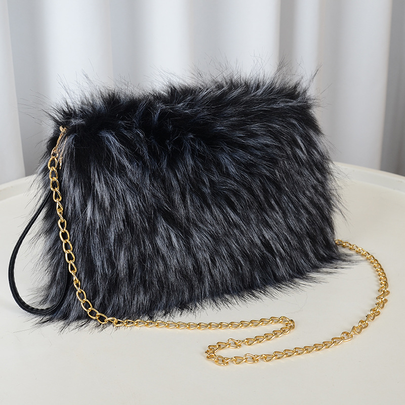 Ženska pliš torba za jesen-zimu, srednje veličine, crossbody, novi model 2026, elegantna i svestrana