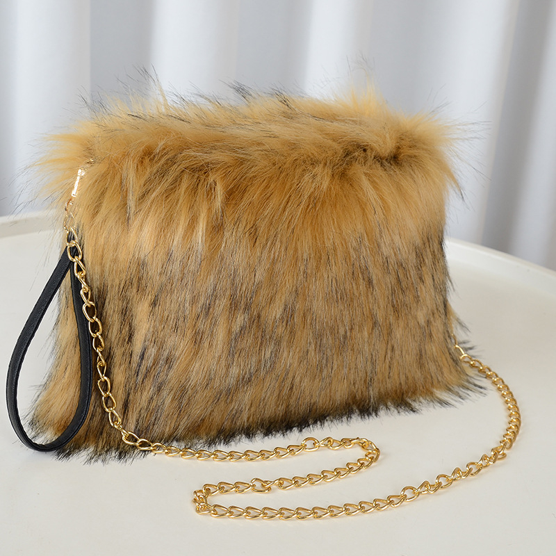Ženska pliš torba za jesen-zimu, srednje veličine, crossbody, novi model 2026, elegantna i svestrana