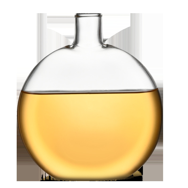 Set ceainic din sticlă borosilicată, cu căni în formă de segmente de bambus, capacitate mare, design chinezesc în stil Song, posibilitatea personalizării logo-ului