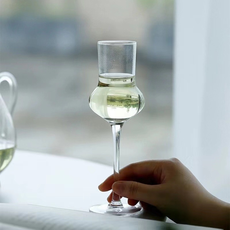 Set ceainic din sticlă borosilicată, cu căni în formă de segmente de bambus, capacitate mare, design chinezesc în stil Song, posibilitatea personalizării logo-ului
