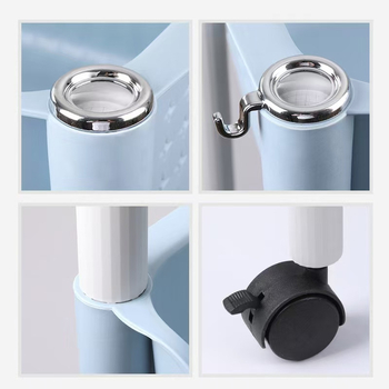 1686 Raft de depozitare cu patru etaje, multifuncțional pentru jucăriile copiilor – design simplu, modern, pentru bucătărie, dormitor și baie