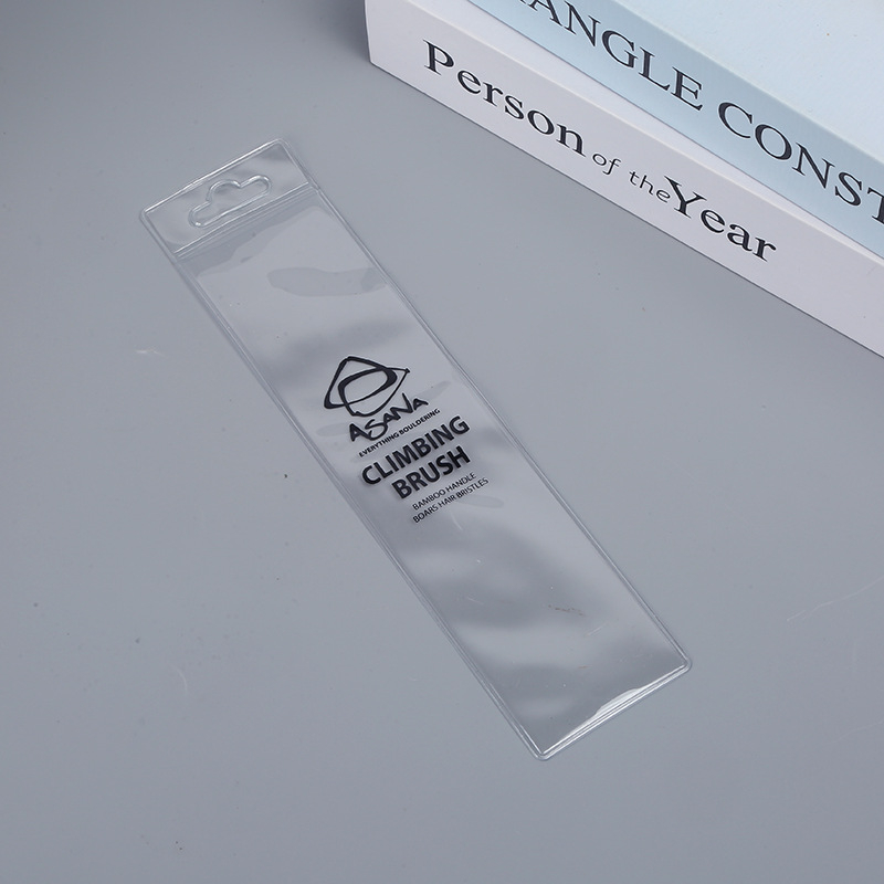 Geantă cosmetică transparentă din PVC, etanșă, rezistentă la umezeală și oxidare, pentru pensule și ustensile de make-up.