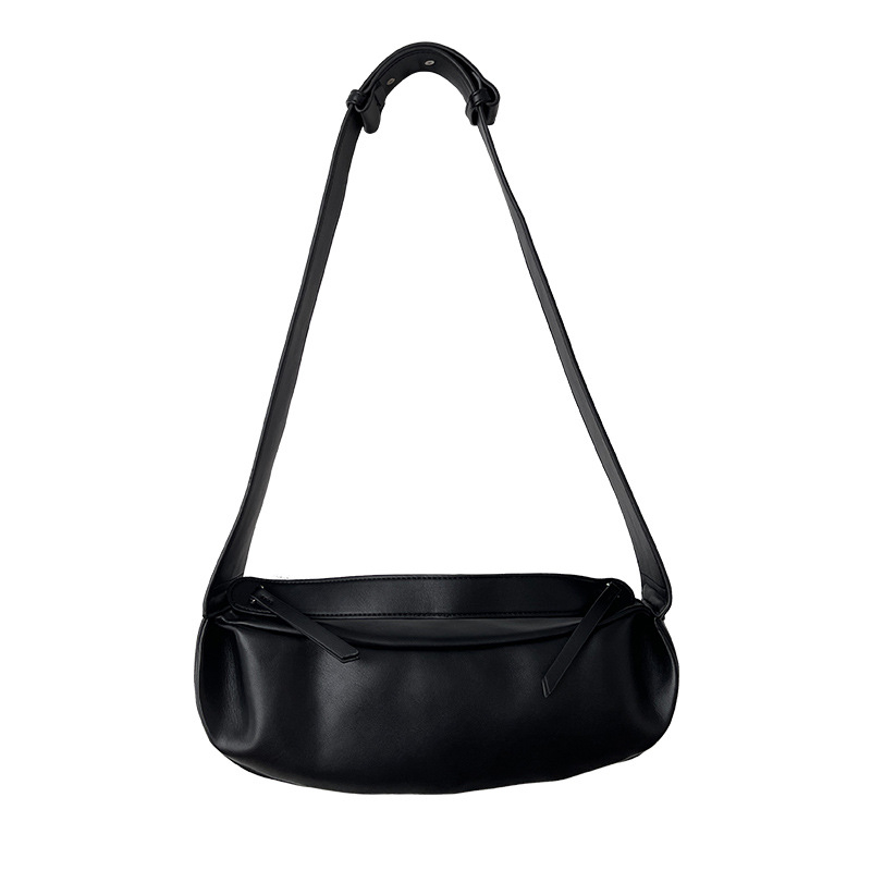 Ženska crossbody torba u obliku polumjeseca, 2025 trend hongkonškog stila, svakodnevna gradska torba, PU koža
