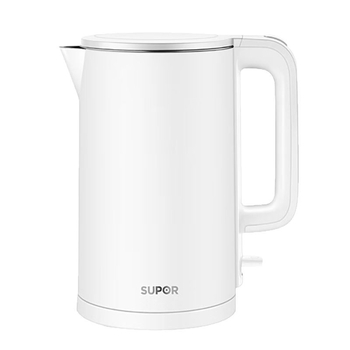 Ceainic electric Supor, 1.5 L, din oțel inoxidabil, corp dublu, portabil, SW-15T715, oprire automată