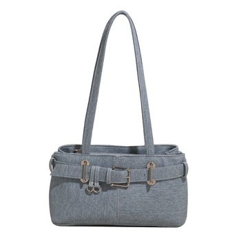 Ženska denim torba za svakodnevnu upotrebu, torba ispod pazuha, velika kapaciteta, bucket stil