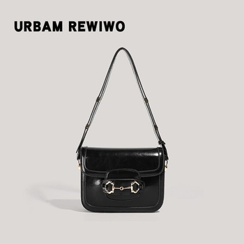 Ženska Saddle torba s jednim remenom, PU koža, mala, svakodnevna crossbody, gradski stil