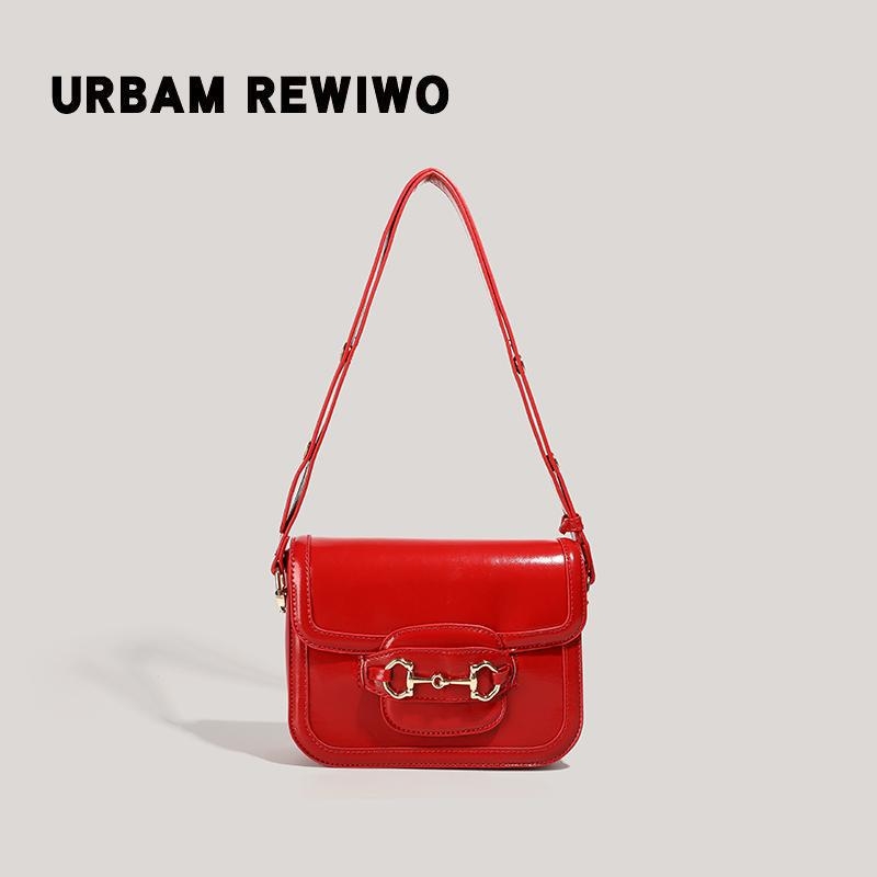 Ženska Saddle torba s jednim remenom, PU koža, mala, svakodnevna crossbody, gradski stil