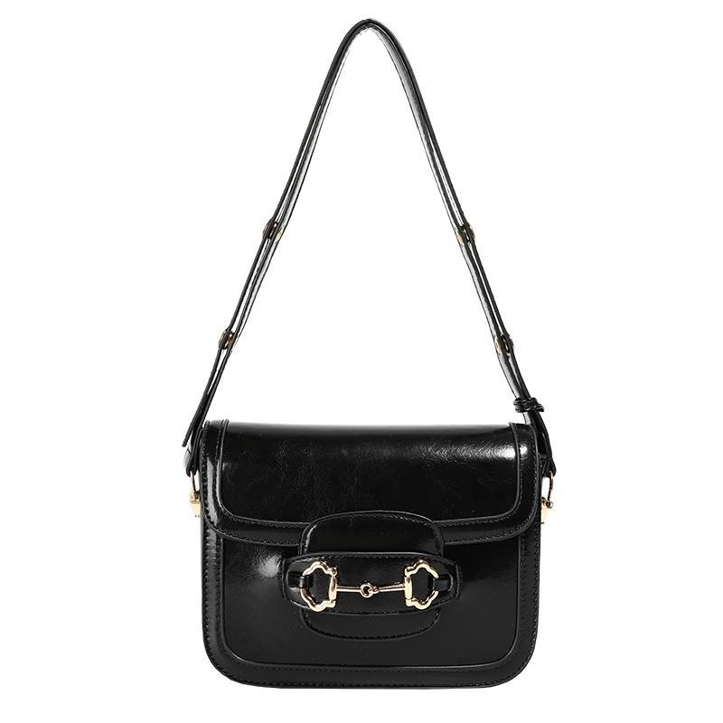 Ženska Saddle torba s jednim remenom, PU koža, mala, svakodnevna crossbody, gradski stil
