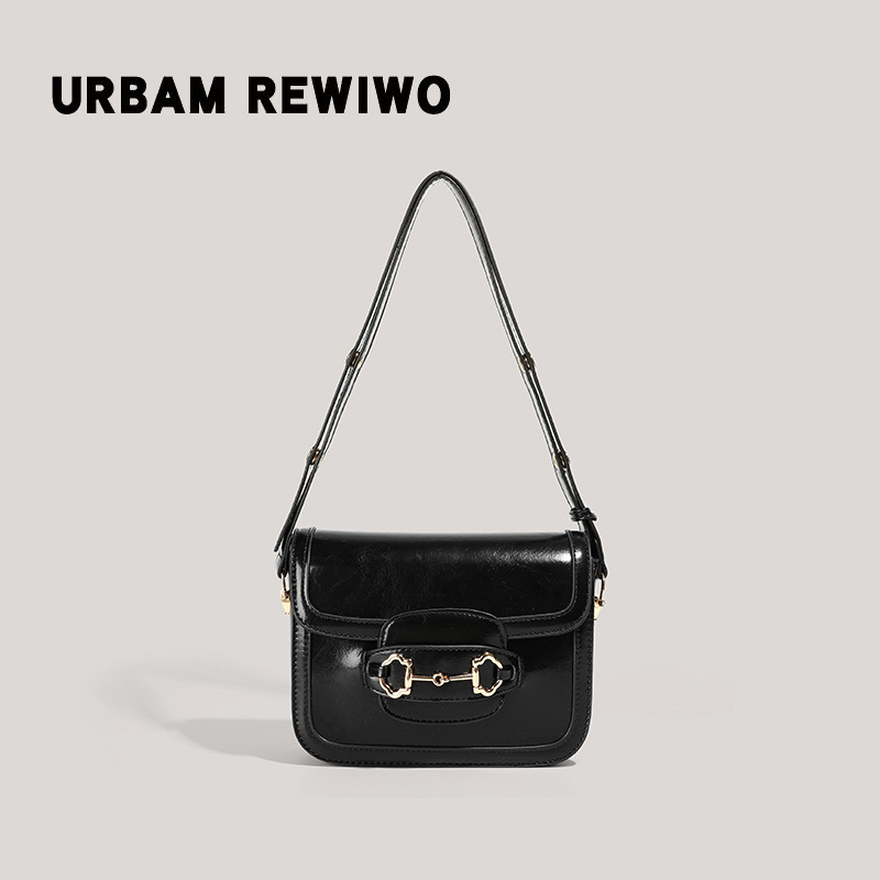 Ženska Saddle torba s jednim remenom, PU koža, mala, svakodnevna crossbody, gradski stil