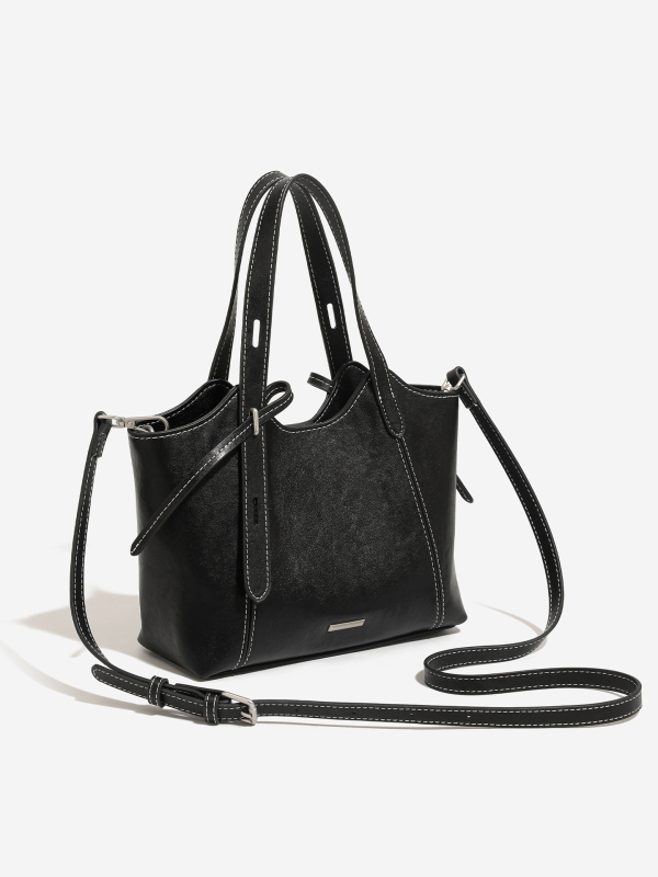 Ženska Tote torba od kože s teksturom, biljno obrađena koža, velika kapaciteta, model 2026, za svakodnevnu upotrebu, na rame ili crossbody