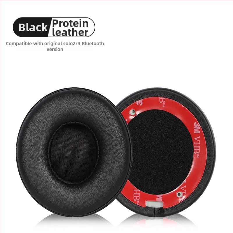 Kožené ušné vankúše pre Beats Solo3 a Solo2 Wireless slúchadlá Bluetooth