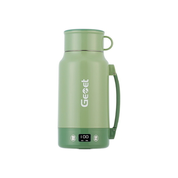 GEMET Fierbător electric izolat, portabil, 1–2 L, 700 W, cu pereți dubli, pentru casă și călătorii
