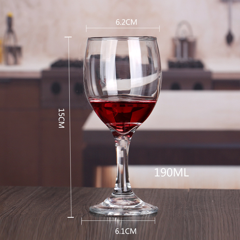 Set de pahare din cristal pentru vin roșu, 6–10 bucăți, capacitate 301–400 ml, pahare cu picior