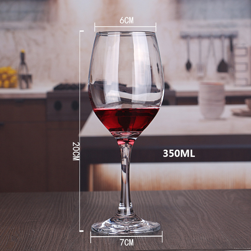 Set de pahare din cristal pentru vin roșu, 6–10 bucăți, capacitate 301–400 ml, pahare cu picior