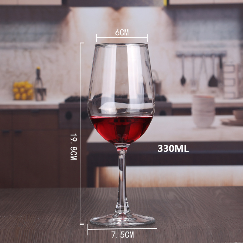 Set de pahare din cristal pentru vin roșu, 6–10 bucăți, capacitate 301–400 ml, pahare cu picior