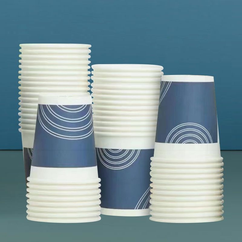 Cupe de hârtie de unică folosință, margine îngroșată, 201–300 ml, pentru acasă, birou și nunți; imprimare logo disponibilă.