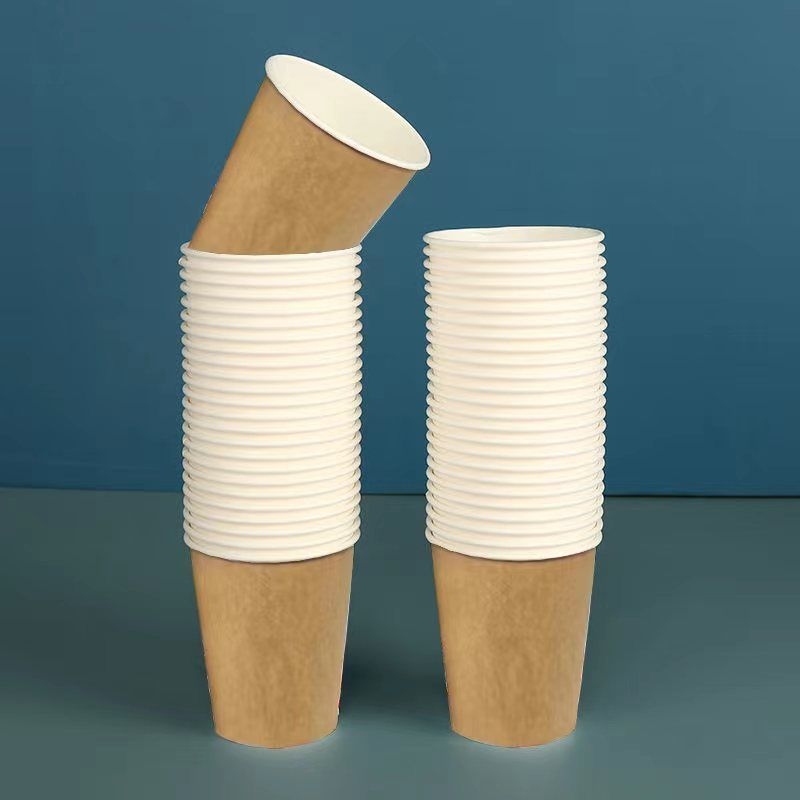 Cupe de hârtie de unică folosință, margine îngroșată, 201–300 ml, pentru acasă, birou și nunți; imprimare logo disponibilă.