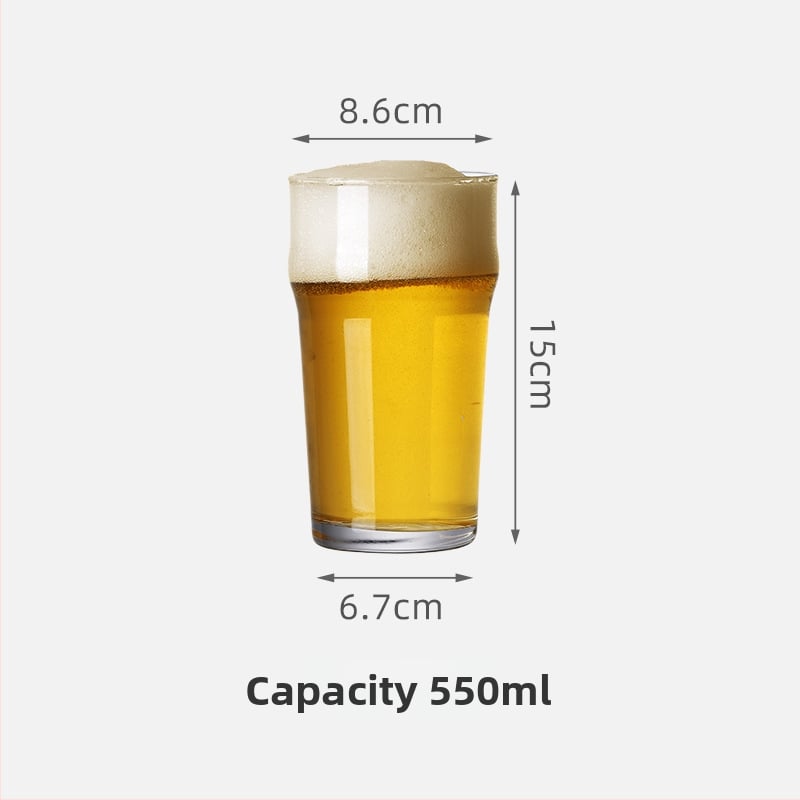 Pahar pentru bere artizanală, IPA pint, 501–600 ml, logo de bar personalizat