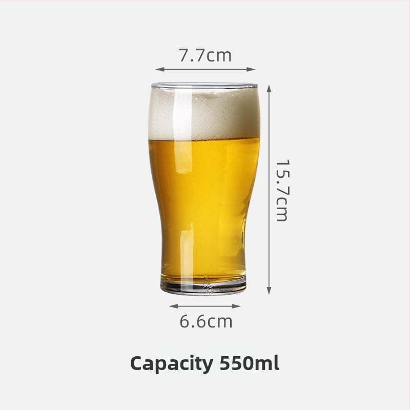 Pahar pentru bere artizanală, IPA pint, 501–600 ml, logo de bar personalizat