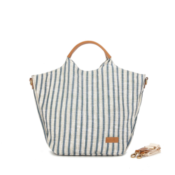 Torba od platna s prugama, korejskog stila, jednostavna i umjetnička, svakodnevna torba za rame i crossbody za žene