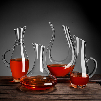 Decantor pentru vin roșu, pentru uz casnic și profesional, sticlă cristal de înaltă calitate, dispozitiv de turnare a vinului