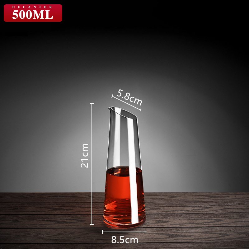 Decantor pentru vin roșu, pentru uz casnic și profesional, sticlă cristal de înaltă calitate, dispozitiv de turnare a vinului