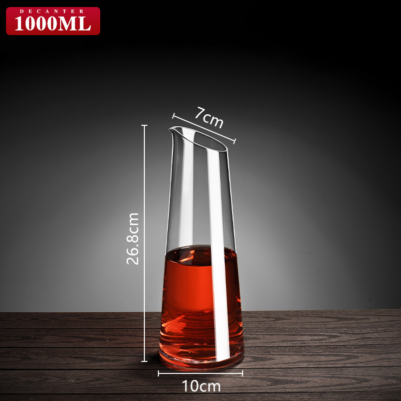 Decantor pentru vin roșu, pentru uz casnic și profesional, sticlă cristal de înaltă calitate, dispozitiv de turnare a vinului
