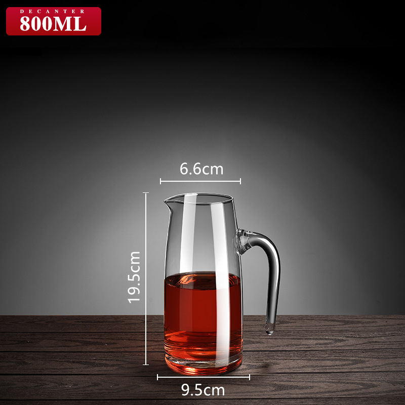 Decantor pentru vin roșu, pentru uz casnic și profesional, sticlă cristal de înaltă calitate, dispozitiv de turnare a vinului