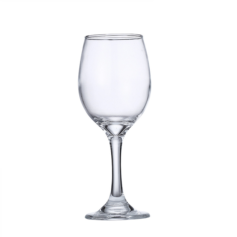 Set de pahare de vin roșu din sticlă, transparente, cu picior înalt și posibilitate imprimare a logo-ului