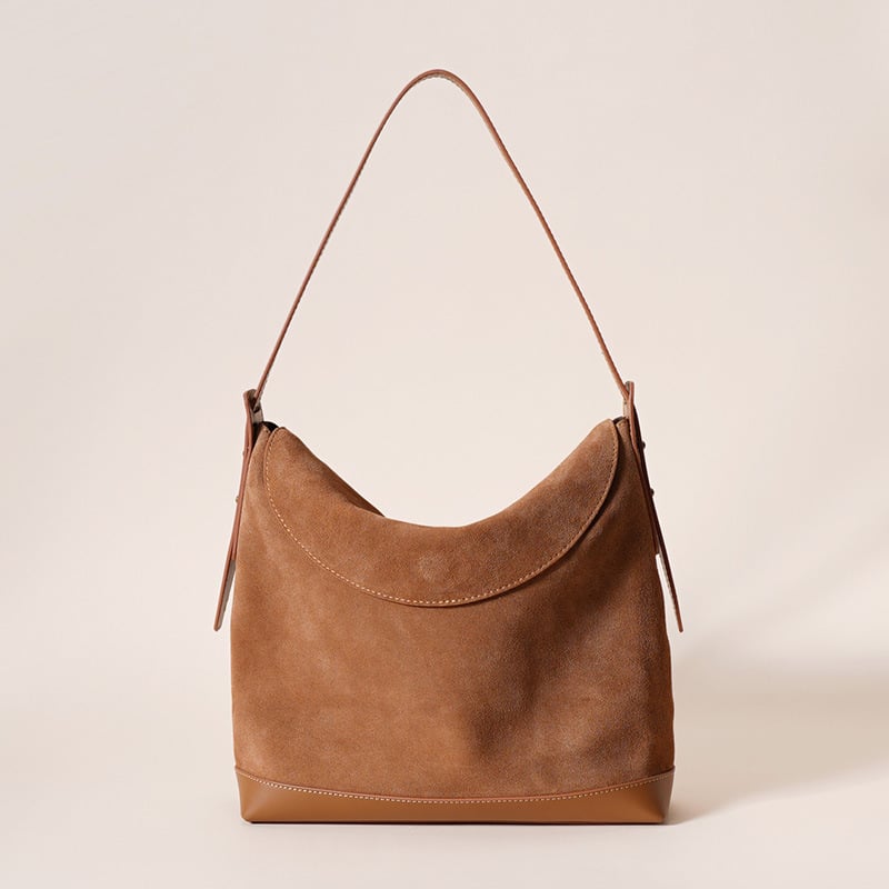 Damska torbica od prave kože, stil i svakodnevna, ramenska tote s retro crossbody dizajnom