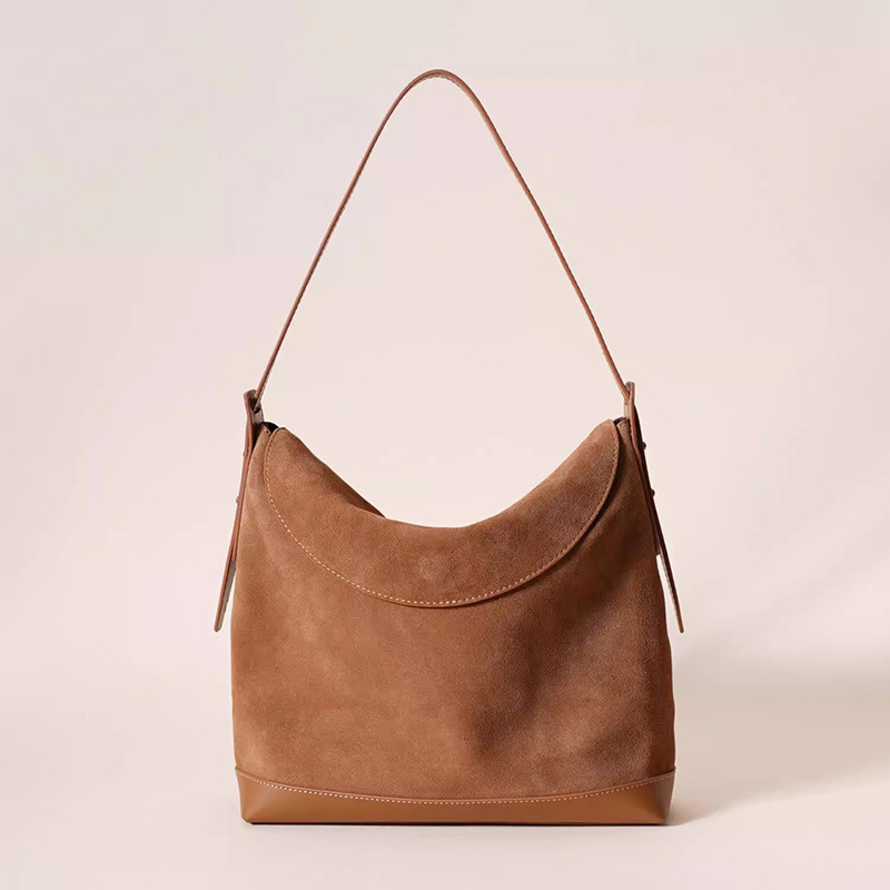 Damska torbica od prave kože, stil i svakodnevna, ramenska tote s retro crossbody dizajnom