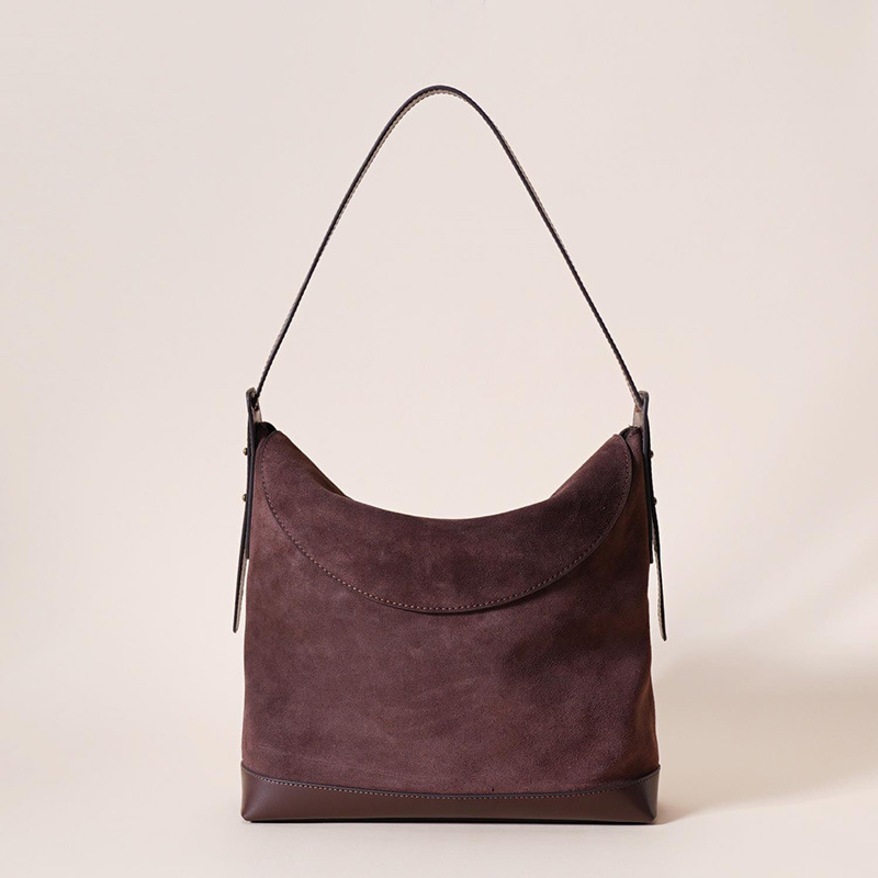 Damska torbica od prave kože, stil i svakodnevna, ramenska tote s retro crossbody dizajnom